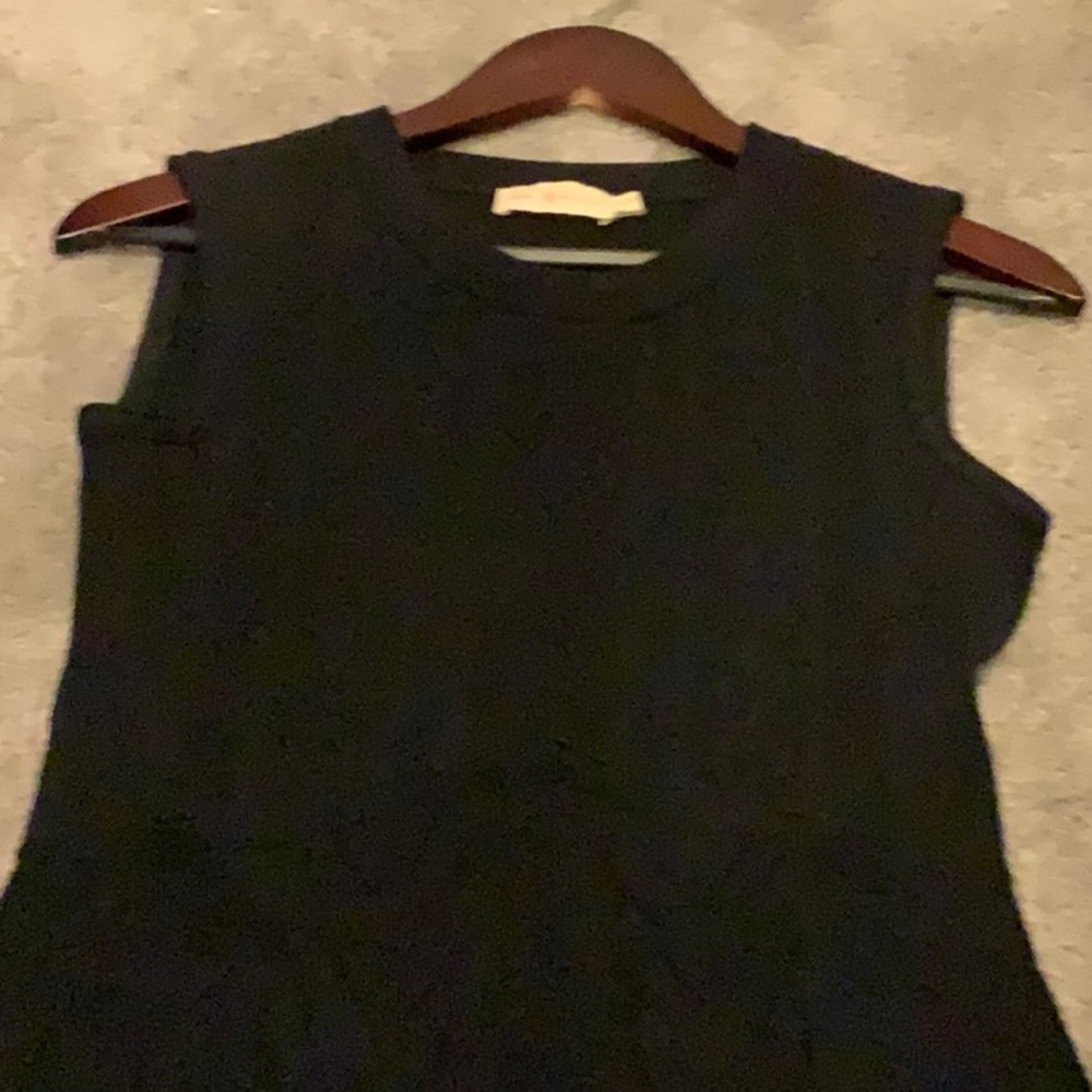 Black knit dress by Tory Burch